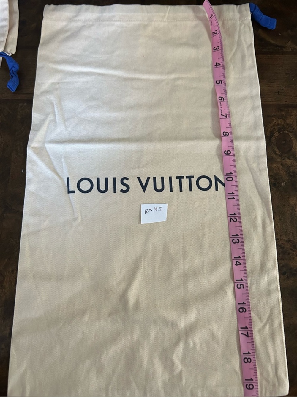 Louis Vuitton Dust Bag 12 x 19.5
